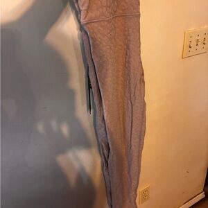 Mono B Textured Taupe Leggings